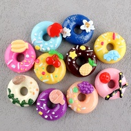 10PCS/SET Cream Fruit Donut Resin Flatback for Cream Gum Phone Case Hole Shoes DIY Decorative Materi