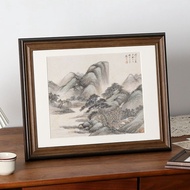 Black Walnut Color Photo Frame Wall-Mounted 16-Inch Mounting Custom 8K Poster Puzzle Frame