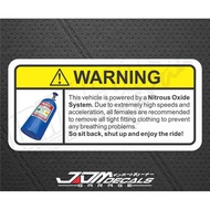 Funny Warning Sticker - NOS