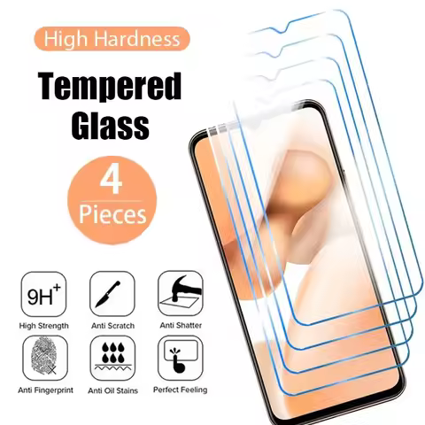 4Pcs Tempered Glass for VIVO Y70 Y15 Y33s Y72 Y55S Y27S Y100 Y100i V20 V23 V25 V21 V27e 5G Screen Pr