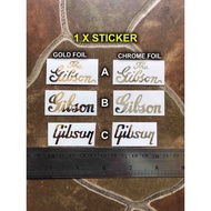 Headstock Logo Sticker Gibson Lp Guitar Les Paul Sg Es Head stock Electric Decal Acoustic Folk Class