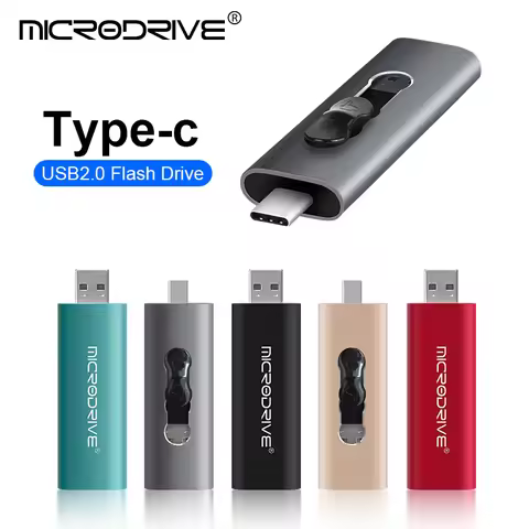 2 in 1 OTG Pen drive With Type-C 16GB 32GB 64GB Flash Usb2.0 Memory Stick Flash Pendrive 128GB 256G 