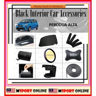 Dashboard Cover Black Perodua Alza Pillow Headrest Tissue Box Steering Cover Seat Belt Buckle Clip S