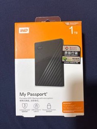 WD My Passport 1TB Portable HDD 便攜式外置硬盤 (BLACK/RED)