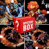Surprise Unboxing Mystery Box Demon Slayer Zenitsu Himejima Gyoumei Kibutsuji Muzan Rui Figure Toys 