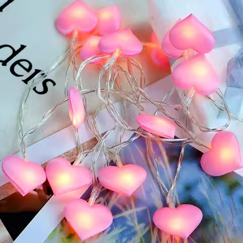 20leds LED Love Heart String Night Fairy Lights Christmas Wedding Birthday Party Home Decoration Fai
