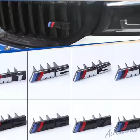 3D ABS M Sport Car Styling Front Grille Emblem Badge Modification Accessories for BMW M E46 E36 E60 
