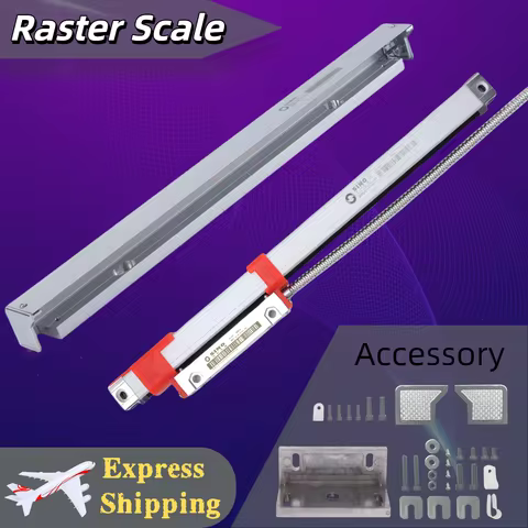 Sino KA-200 16*16mm Slim DRO Linear Scale KA200 30 60 90 120 150 180 220 280 340mm 0.001mm TTL Thin 
