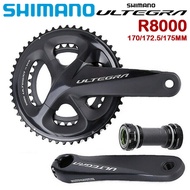 Shimano Ultegra R8000 Crankset 11 Speed Road Bike 165mm 170mm 172.5mm 175mm Crank 50-34T 52-36T 53-3