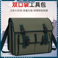Non-Fading Three-Layer Upgrade Tool Bag Shoulder Bag Backpack Canvas Bag Woodworking Electrician Bri