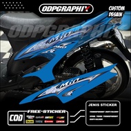 YAMAHA TRANSPARENT STRIPING STICKER SPORTYyamaha mio, SEMI FULL UV STICKER, RACING DESIGN VARIATION,