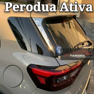 Perodua Ativa Chrome Rear Window Spoiler Side Cover