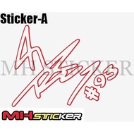 93 Pelekat Pemotong Vinyl Tanda Tangan Marc Marquez   93 Marc Marquez Signature Vinyl Cutting Sticke