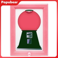 Candy Dispenser Photo Frame Wall Mount Desktop Hanging Gumball Machine Interactive Snack Spinner Pic