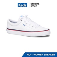 KEDS WF61188 JUMP KICK TWILL WHITE Women's lace-up sneakers white good