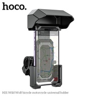 Giá đỡ điện thoại trên Xe máy Xe đạp Hoco H31 Wild Wolf Có mái che nắng mưa (Đen) - Phụ Kiện 1986