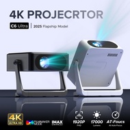Fintex Max C6 Ultra projector 4k Auto Focus Innovative 360°Rotating Home Theater Smart Daytime Viewi