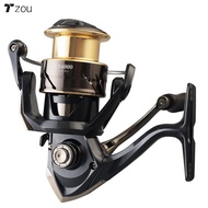 Tzou [In Stock] Spinning Reel 5.2:1 Gear Ratio High Speed 1000#-4000# Wire Cup 4+1BB Bearings Fishing Reel With 5KG Braking Force For Freshwater Saltwater Fishing