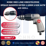 Ready Stock Kobe Red Line KBE2701390D DP2610 2600rpm Keyed 1-10mm 1/4in 447W Air Drill