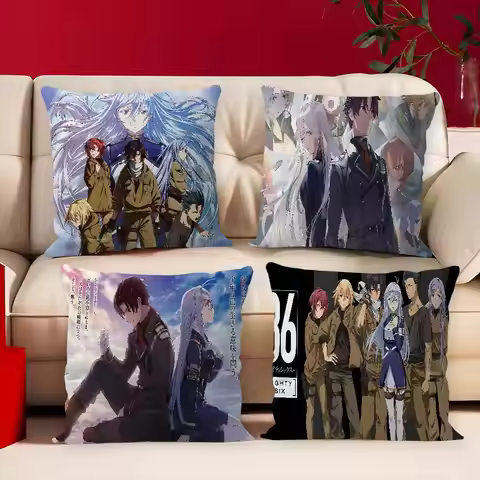 Anime 86 Eighty Six Cushion Cover Inches Farmhouse Decor Home Throw Pillow Covers For Couch Decorati
