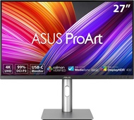 ASUS ProArt Display PA279CRV 27" 4K HDR Professional Monitor - IPS, UHD (3840 x 2160), 99% DCI-P3/Adobe RGB, Delta E &lt; 2, Calman Verified, USB-C PD 96W, DisplayPort, Daisy-Chain, Height Adjustable