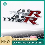【xps】Black TYPE R Car Front Grill Emblem Badge Decal Logo with Screw Fits