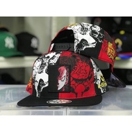 [DISCOUNT] Topi Unisex Hat ONE PIECE X G-SHOCK FULLPRINT SNAPBACK CAP (Red Black)