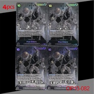 4pcs/set One Piece TCG English OP13-082 Five Elders card Imu Deck Card Textured Foil Card Anime Coll
