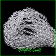 Clear Quarts Natural Stone Beads Making Bracelets 6mm 8mm 10mm