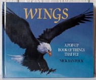 【吉兒圖書】《WINGS：A Pop-Up Book》絕版立體書!  驚人的飛行事實，空氣動力學原理，人類飛行的夢想