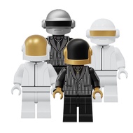 Daft Punk French DJ Group Band Electronica Robots Music Mini Building Blocks Figure Toys Kids Gift