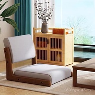 Bed Japanese Tatami Bay Window to Stool Bed Solid Wood Legless Chair Japanese Room Chair Backrest Le