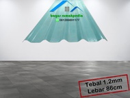 Atap Spandek Fiberglass Fiber Glass Ecoroof Bening Transparan Transparant Kanopi Canopi Rumah Bukan 