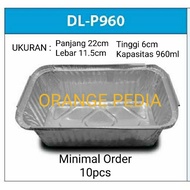 LONG ALUMINUM FOIL CONTAINER DL-P960 ( 960 CAPACITY FOOD GRADE)