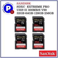 SANDISK SDHC  EXTREME PRO UHS-II 300MB/S V90 32GB--64GB--128GB--256GB