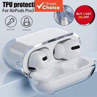 Clear Soft with Buckle Case for AirPods Pro3 TPU Transparent Protective Earphone Casing for AirPod 4