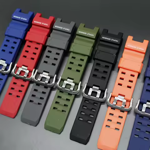 Watch Strap for GW-9500 Soft resin Watchband Pin Buckle Wrist band waterproof strap