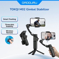 GADGURU M02 3-Axis Smartphone Gimbal Stabilizer Selfie Tripod Anti Shake Handheld Gimbal Vlog Video 