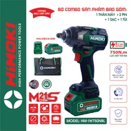 Máy siết bulong Himoki HM-IW750NBL Không Chổi Than - Máy Văn Ốc chân pin phổ thông bảo hành chính hã