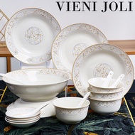 VIENI JOLI 18pcs Elegant Ceramic Dinnerware Set