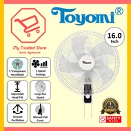 Toyomi 16" Wall Fan with Pull String FW4517 Installation Available