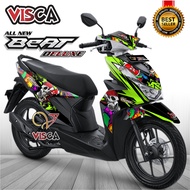 Stiker Motor Beat 2021 Full Body Stiker Beat Street 2022 Variasi Full Body Striping Beat 2020 Variasi Full Body Skull