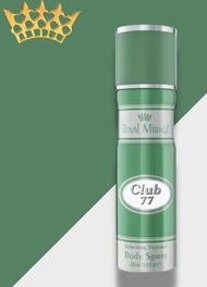 ROYAL MIRAGE BODY SPRAY 200ML CLUB 77  BEST