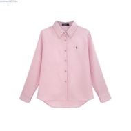 76013 Multicolor Embroidered Blue Casual Long Sleeve Shirt Women