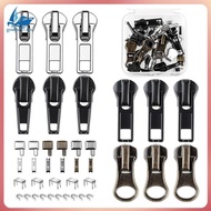 [gouyu77.vn] Zipper Repair Kit, Zipper Replacement Slider Kit, Zippers Pull Zip Head Bottom Stop and