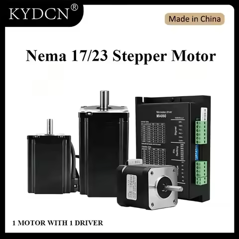 Nema 17/23/34 Stepper Motor Kit 2-Phase 4-Wire 1.2-8.5N.m + Driver TB6600/DM542/MA860 for CNC 3D Pri