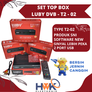 DVBT2 SET TOP BOX TV DIGITAL ANTENA UHF MATRIX APPLE HD GAMBAR HD / STB APPLE RED NEW