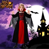 Girl Cute Vampire Dress Kids Halloween Carnival Party Cosplay Costume