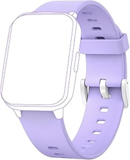 Slothcloud 1 Pack Kids Smart Watch Band Replacement,Breathable Soft Silicone Sport Wrist Strap Compatible Kids Smart Watch for H97PRO Smart Watch (Purple)