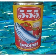 (Bundle Of 6,4) 555 Sardines in Hot Tomato Sauce 425g Chili Spicy Filipino Favorite Canned Seafood